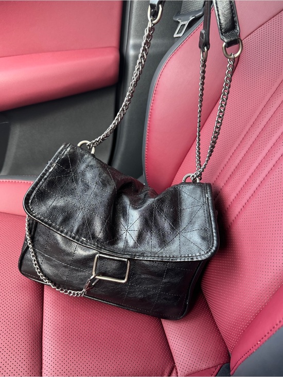 Zara Handbags - ZARA Black Quilted Vegan Leather Shoulder/Crossbody Bag